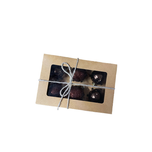 Assorted Ornament Bulb (6 pack) | Brown