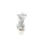 White Frosted Tree in Wooden Planter Box
