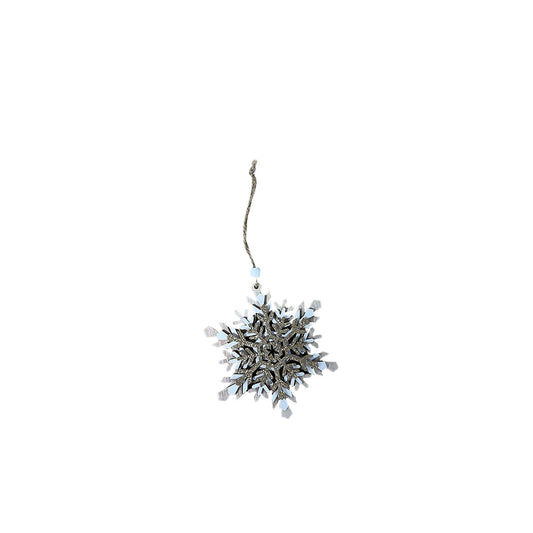 Large Glitter Snowflake Ornament