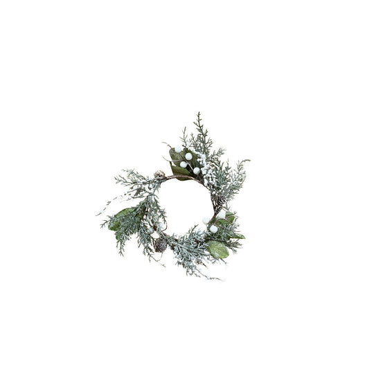 White Berry Candle Ring
