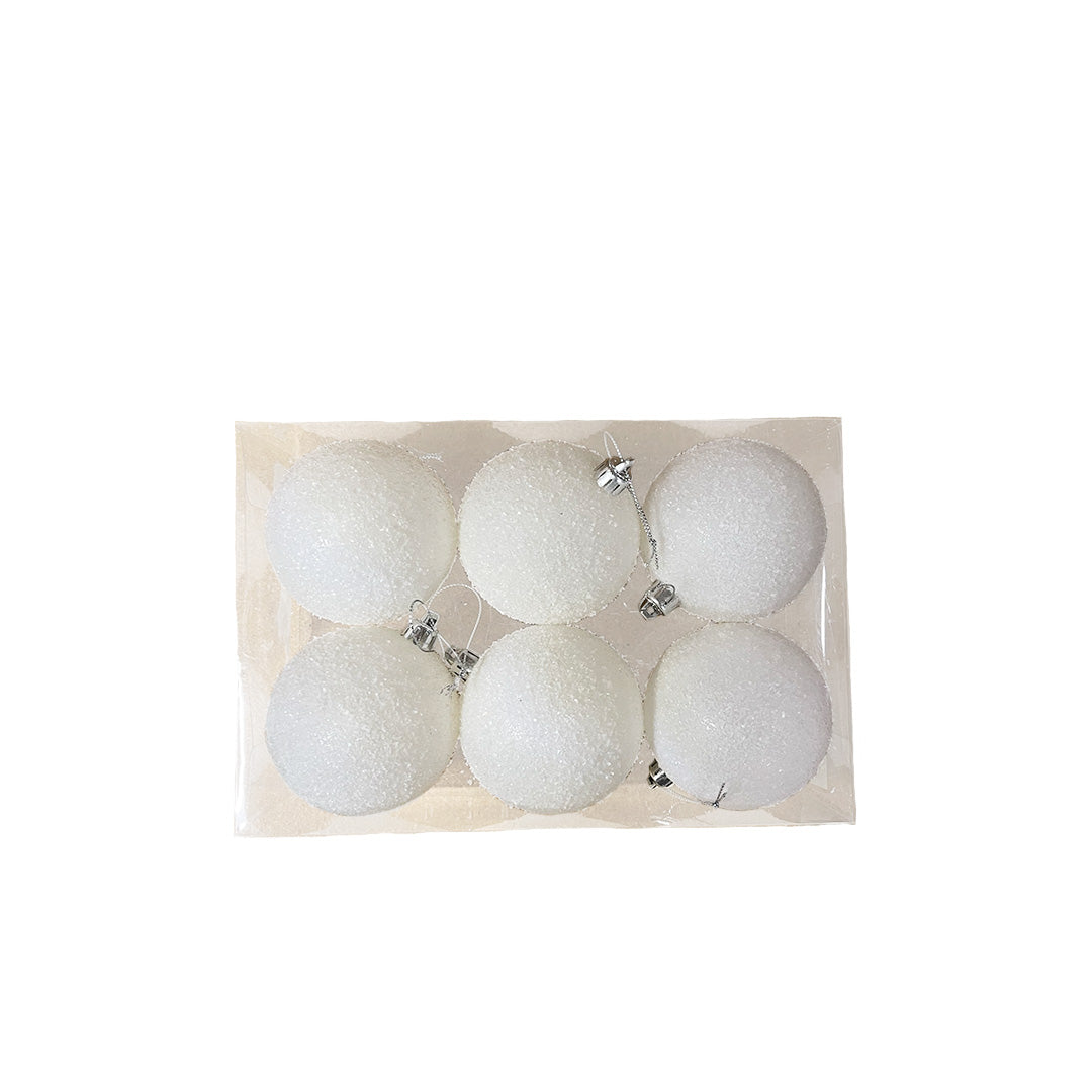 Glitter Bulb Ornament (6 pack) | Snowball