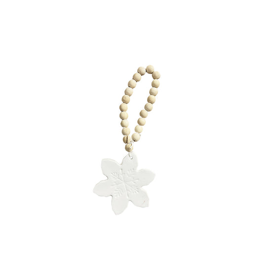 Snowflake & Bead Ornament