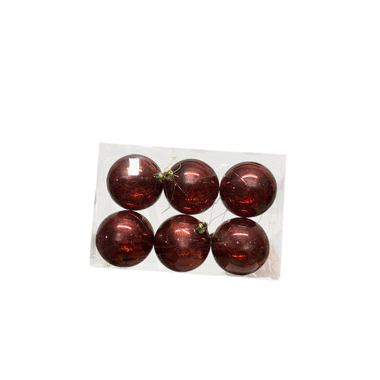 Ornament Bulb (6 pack) | Mercury Red