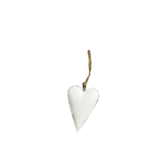 Long Metal Heart Ornament | Small