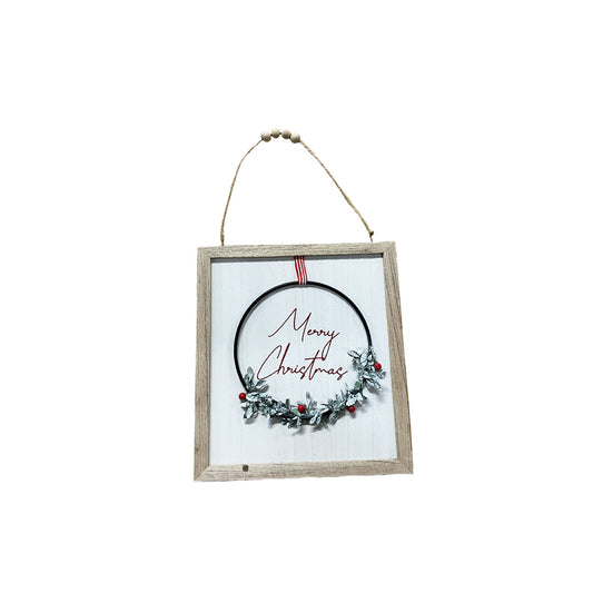 Wreath Christmas Sign
