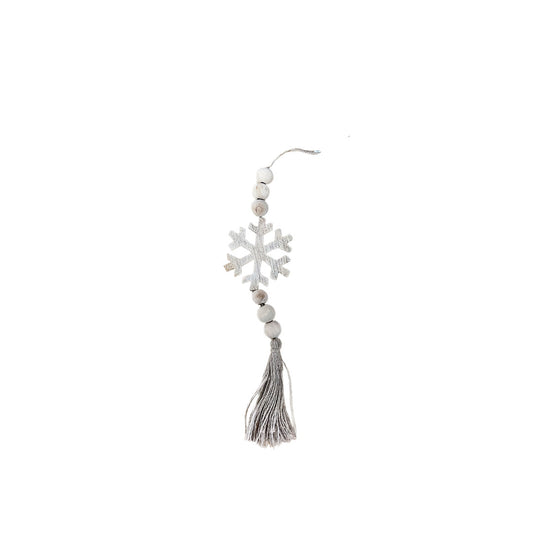 Snowflake Beaded Ornament