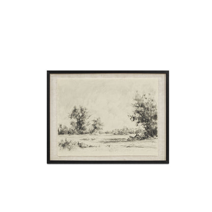 Briar Framed Print On Linen