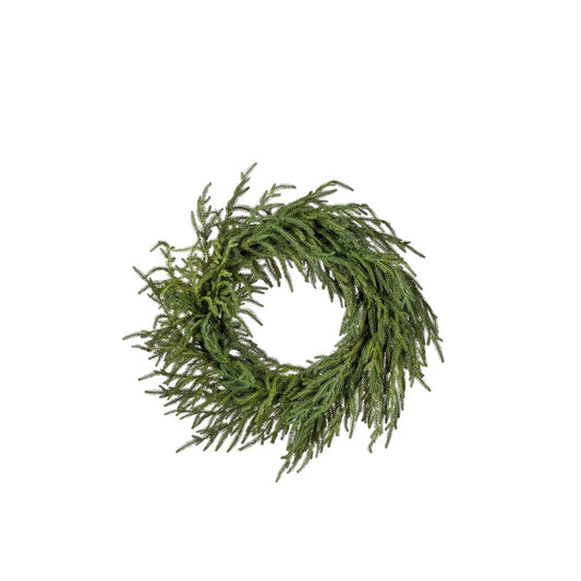 24" Real Touch Norfolk Pine Wreath