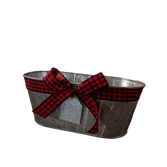 Tin with Bow Bucket | Small