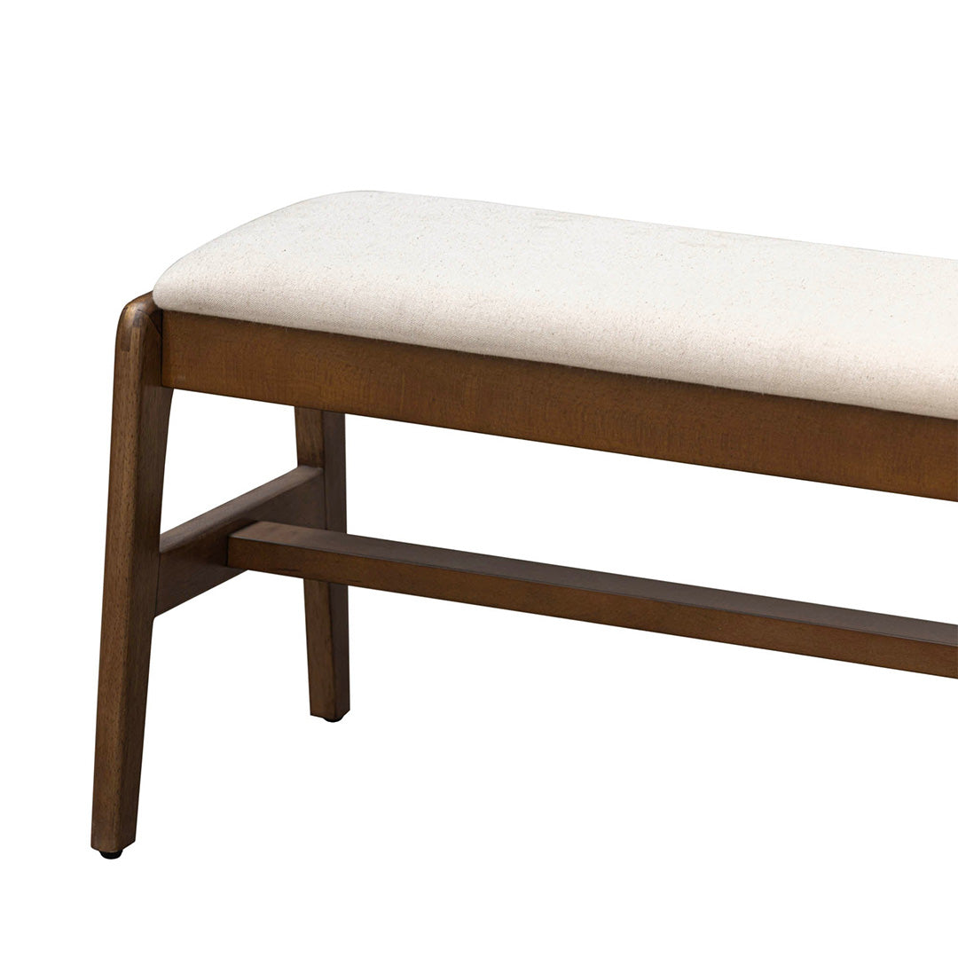 Remix Upholstered Bench - Cream