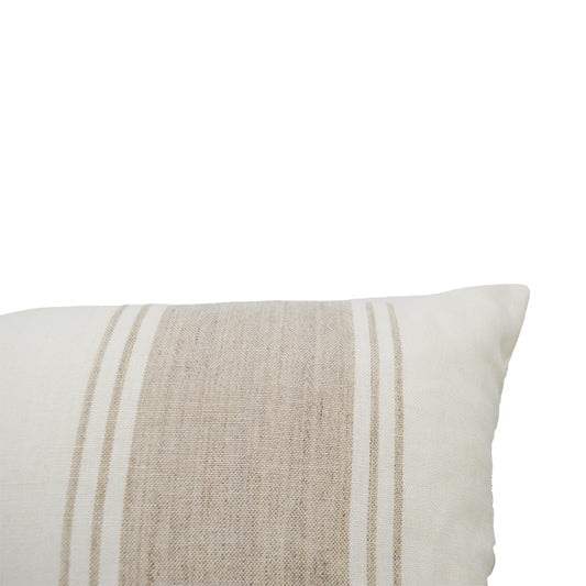 York Rectangular Linen Striped Cushion