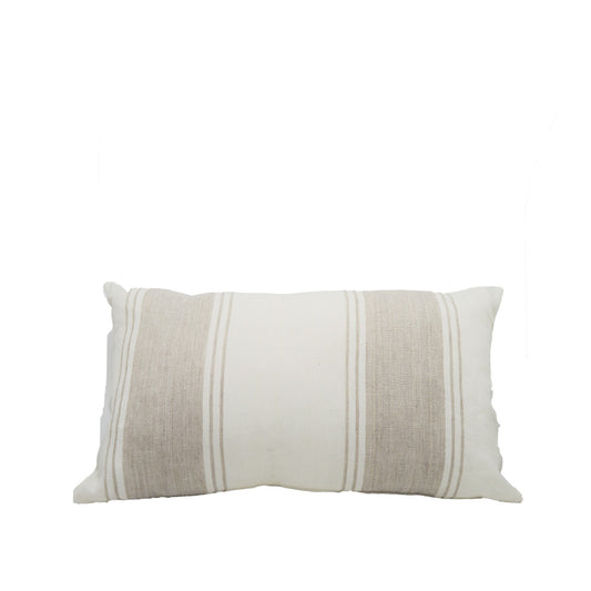 York Rectangular Linen Striped Cushion