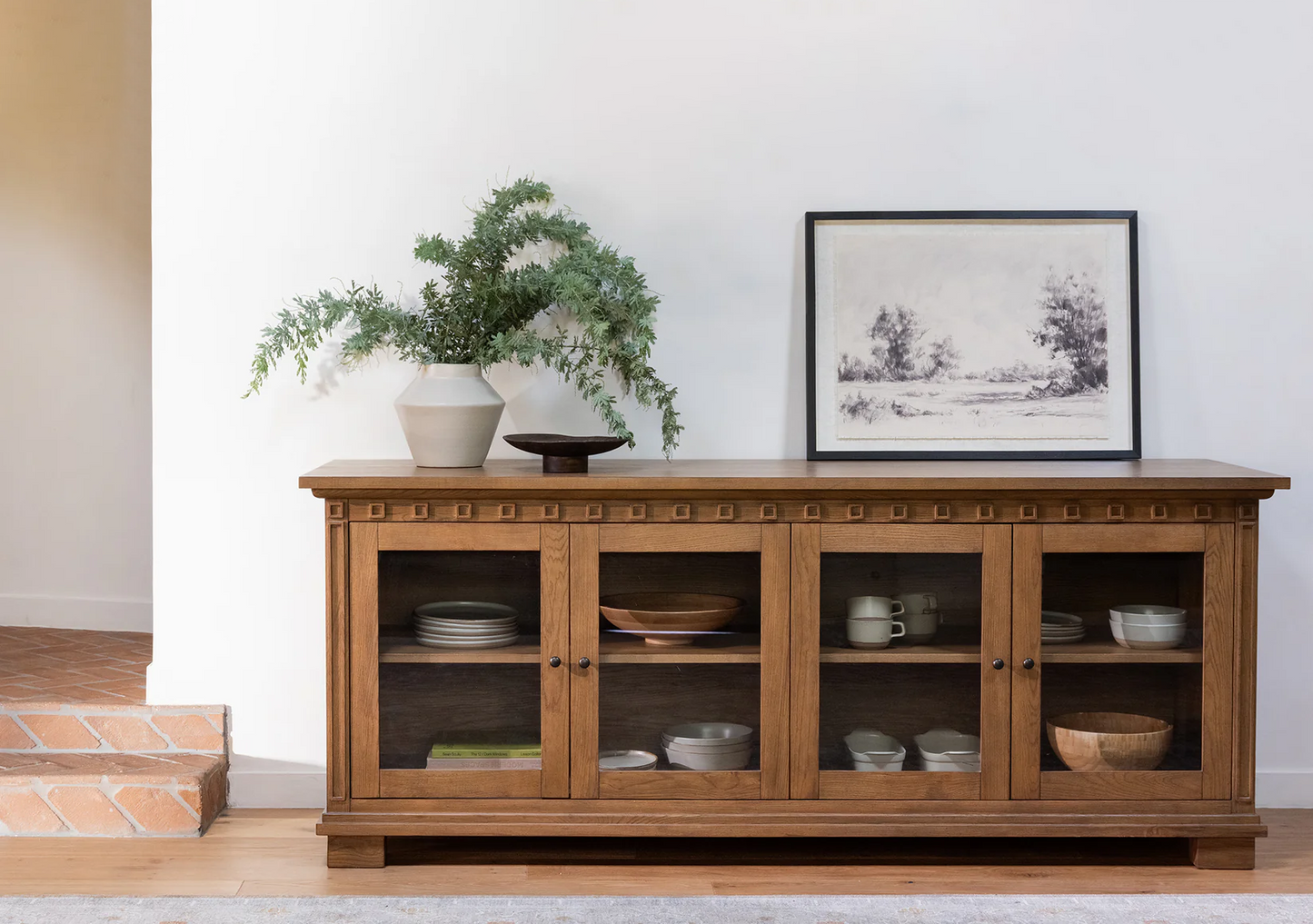 Briar Framed Print On Linen