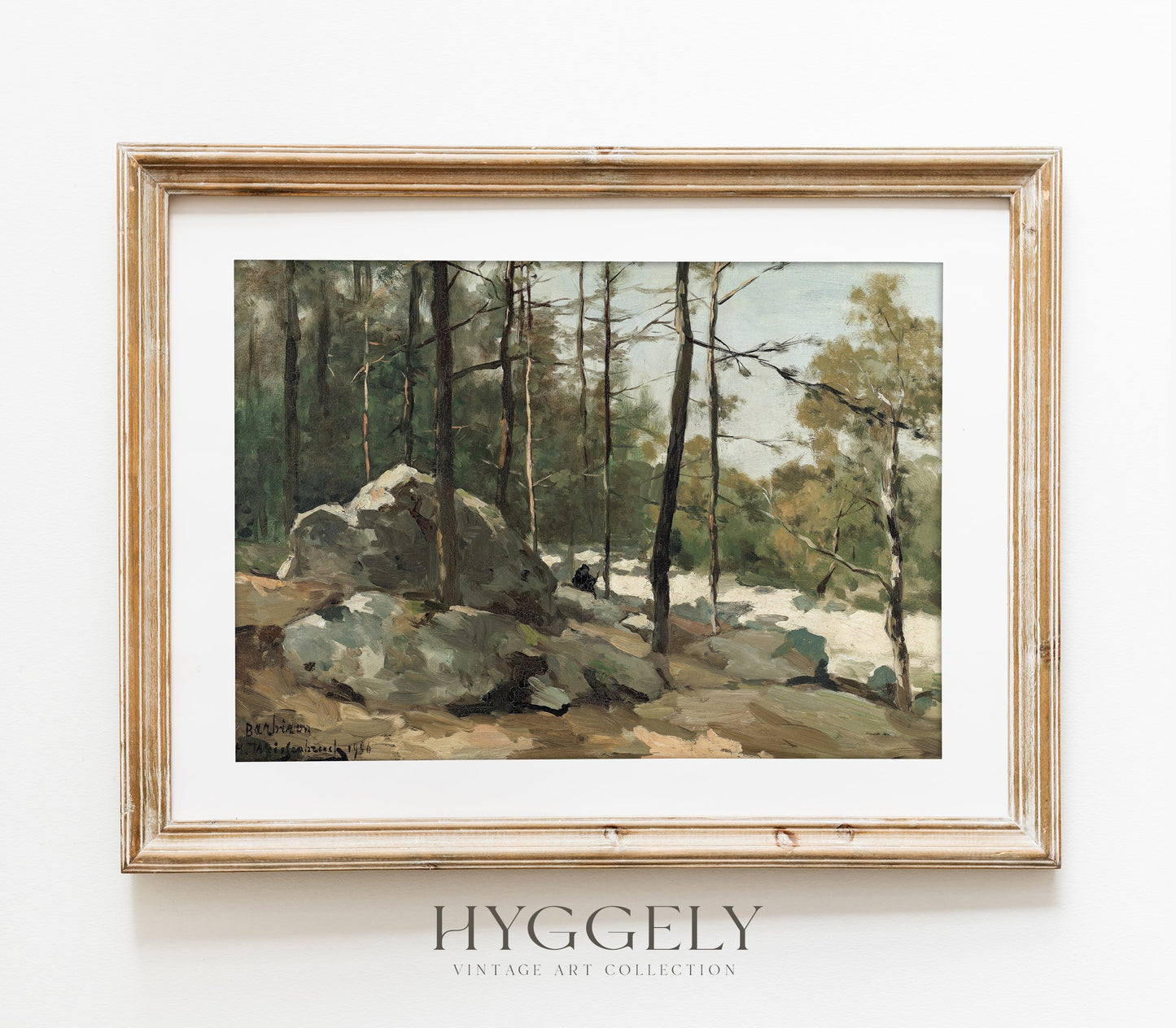 Vintage Trail Landscape Art Print L0138
