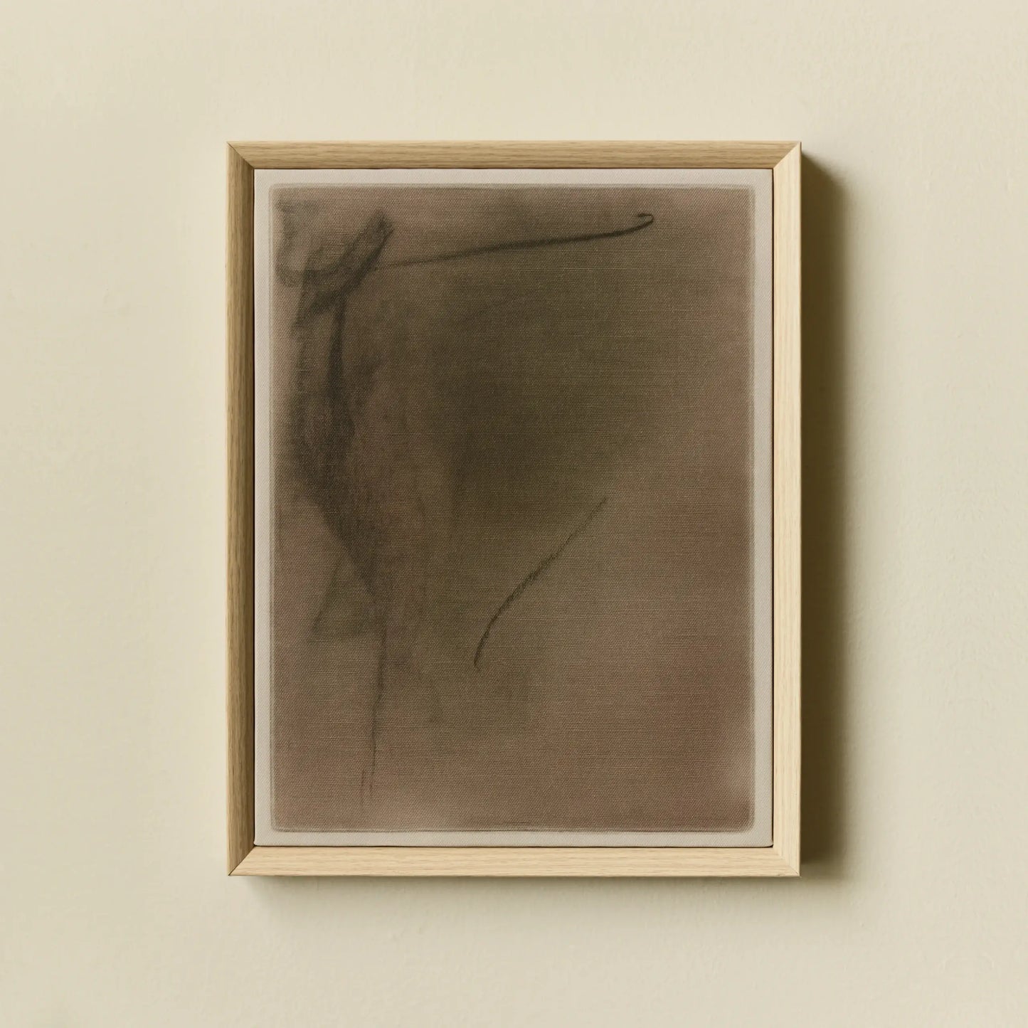 Abstract Charcoal Composition N°4, 2025 Framed Wall Art on Canvas