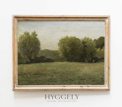 Vintage Earth Tones Landscape Art Print L0221B