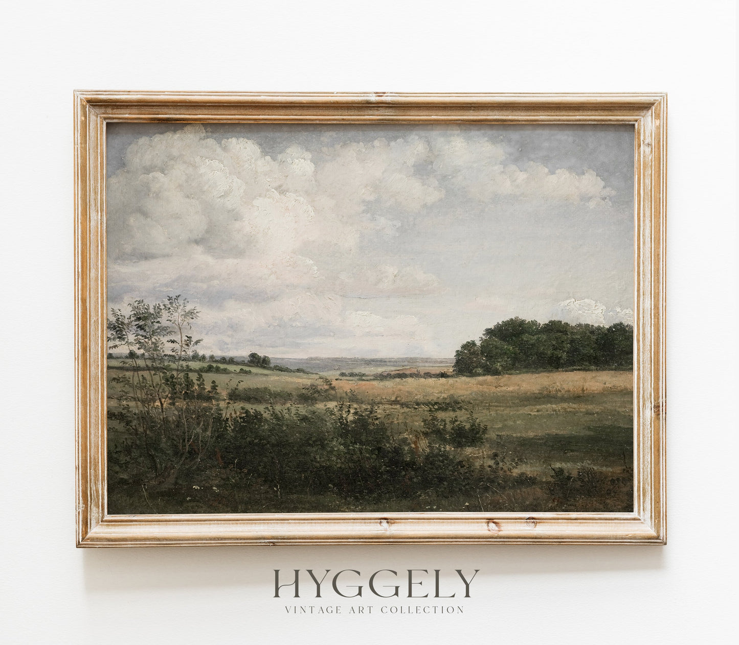 Vintage Muted Moody Landscape Art Print L0220