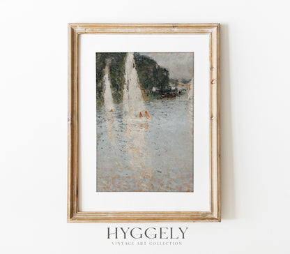 Sailboat Landscape Art Print L0201