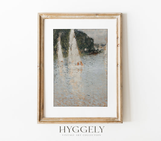 Sailboat Landscape Art Print L0201