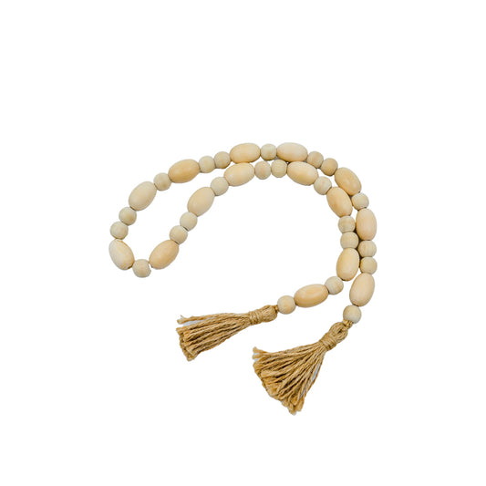 Natural Bead Garland - 38"