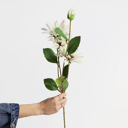 Faux White Black Eyed Susan Stem