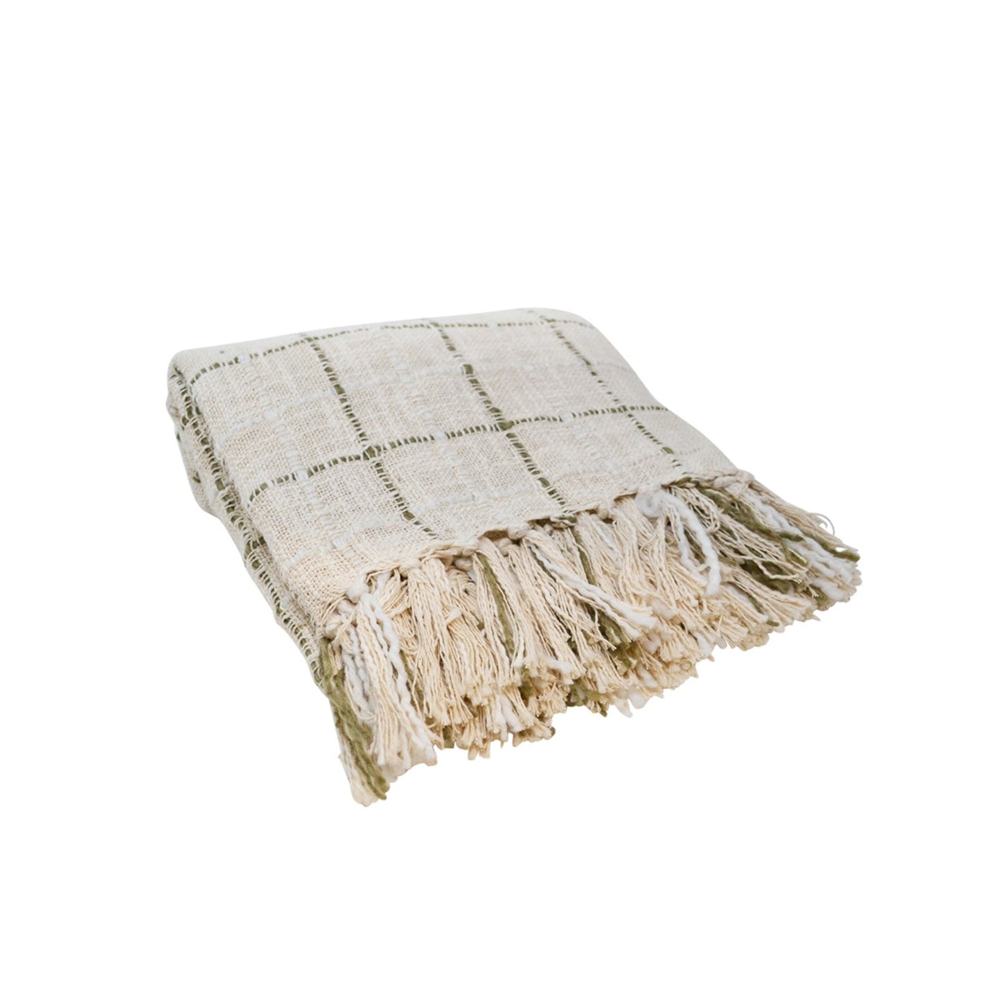 Madras Fringe Throw