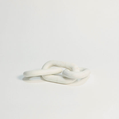 White Marble 3 Link Chain