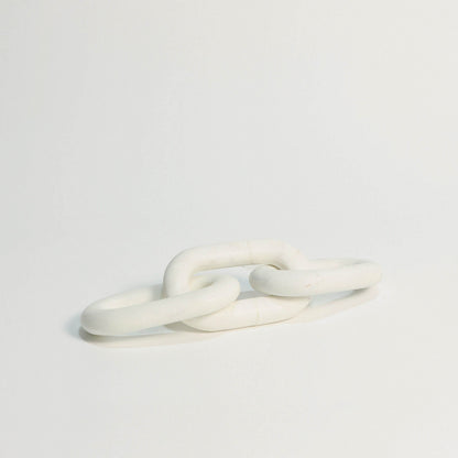 White Marble 3 Link Chain