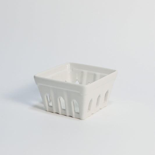 Ceramic Berry Crate | White