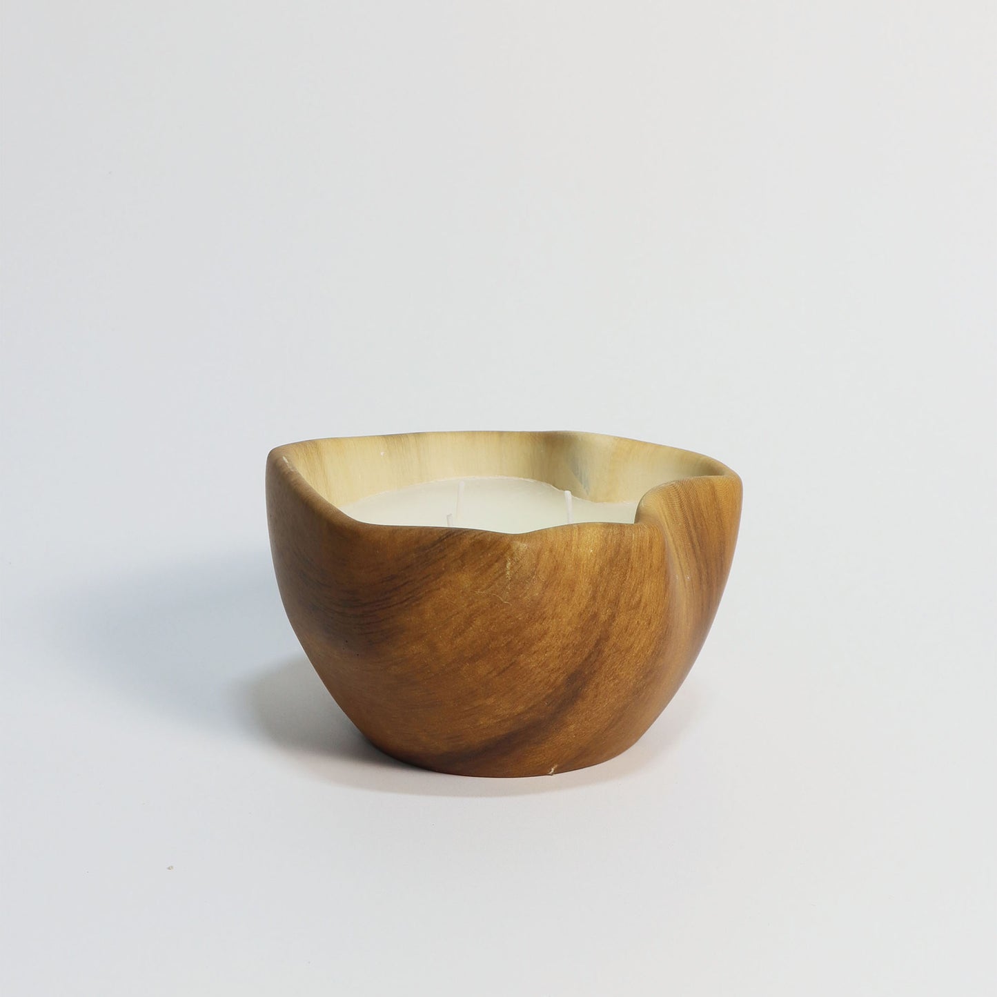 Organic Wood Vessel Candle