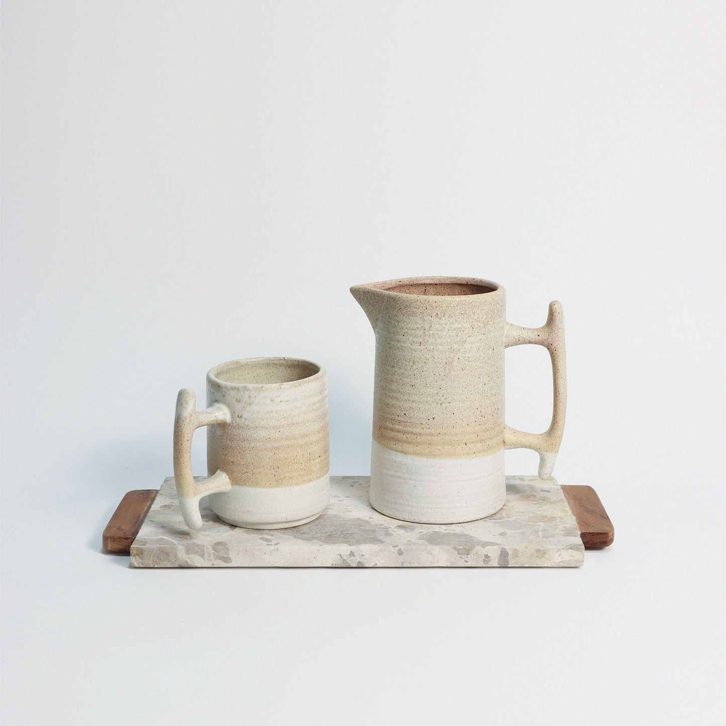 Two Tone Rustic Pitcher