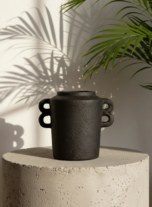 Hercules Vase | Antique Black