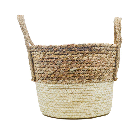 Auden Two Tone Woven Basket - Large