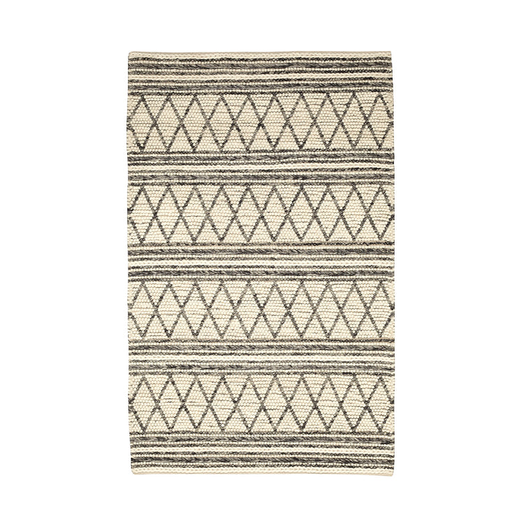 Aspen Hand Knotted Wool Ivory Grey Rug