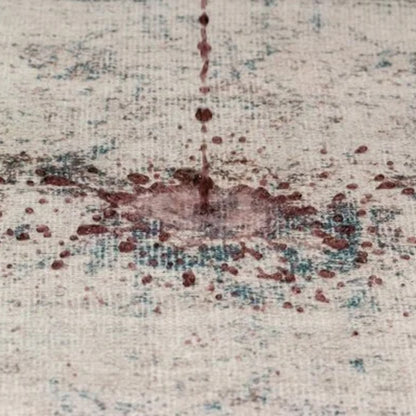 Aura Washable Spill Proof Beige Multi Rug