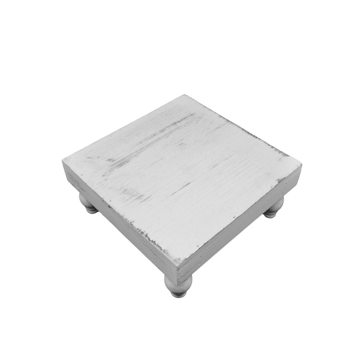 Bishop White Wooden Tray - Small