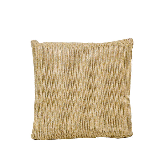 Renee Natural Woven Motif Cushion - Tan