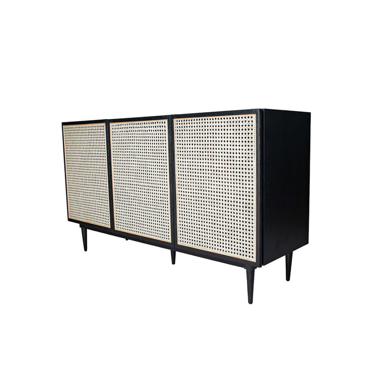 Cane Sideboard - Black