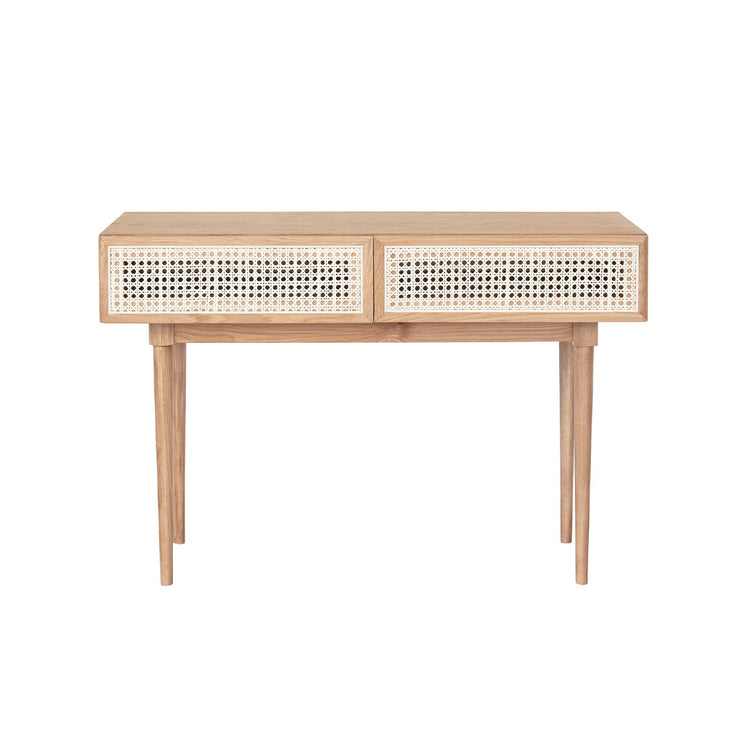 Cane Console Table - Natural