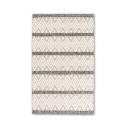Chinook Handmade Wool Rug - Gray Diamond