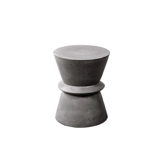 Concrete Hourglass Side Table