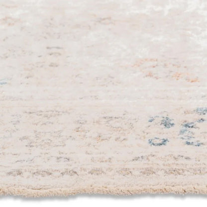 Elaxi 100% Polyester Beige Powerloomed Rug