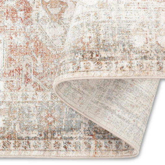 Elaxi 100% Polyester Powerloomed Rug Rust