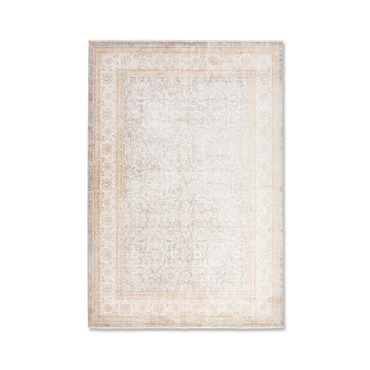 Elaxi 100% Polyester Tan Powerloomed Rug