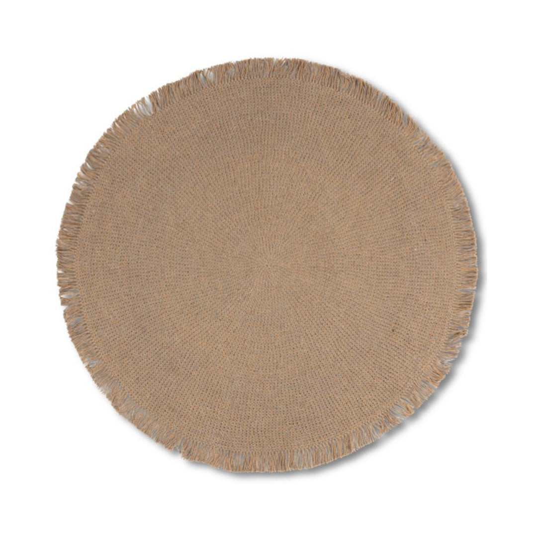 Elora 100% Jute Braided Round Rug 5' x 5'