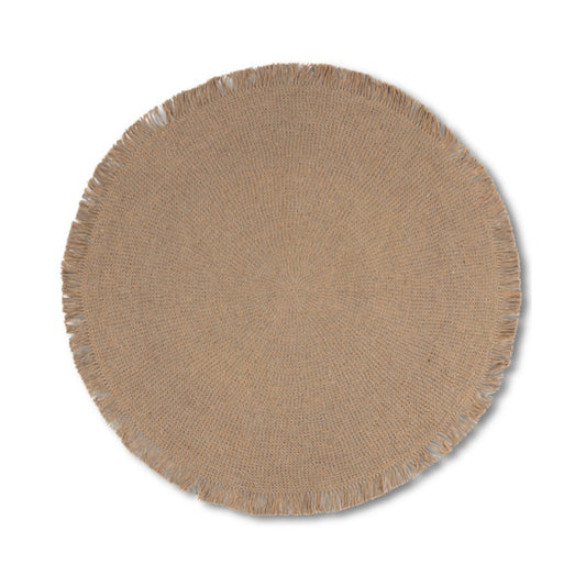Elora 100% Jute Braided Round Rug 5' x 5'