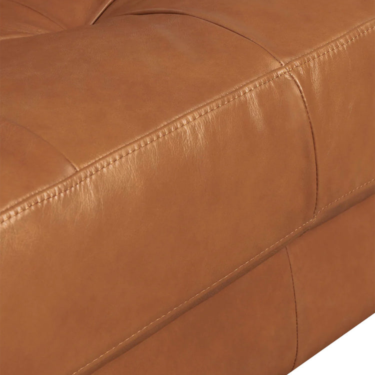 Georgia Left Sectional Sofa - Oxford Spice Leather