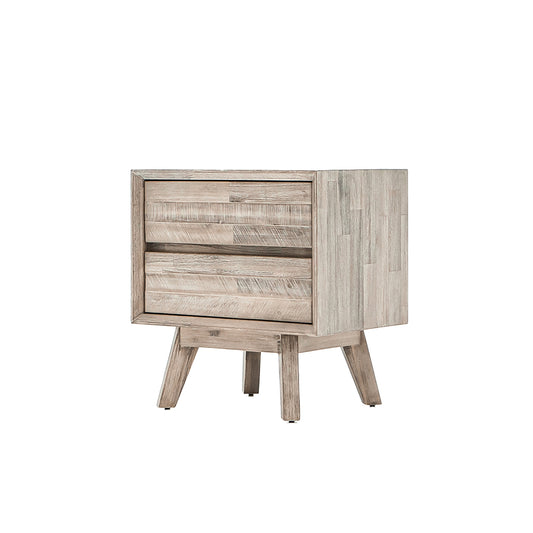 Gia 2 Drawer Nightstand | Light Driftwood