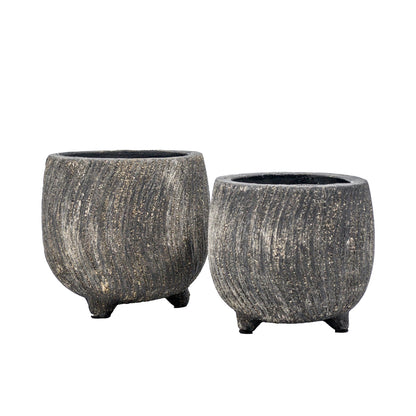 Greer Textured Cement Pot - Small