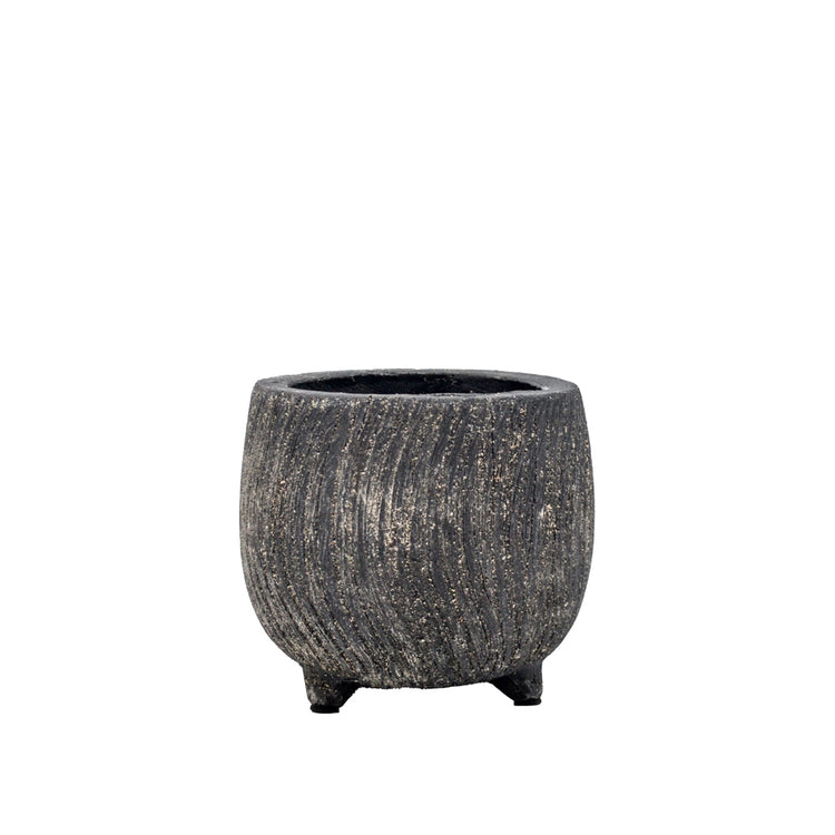 Greer Textured Cement Pot - Small
